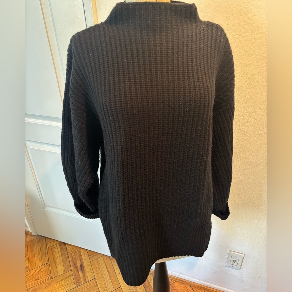 Equipment wool/cashmere ribbed knit sweater